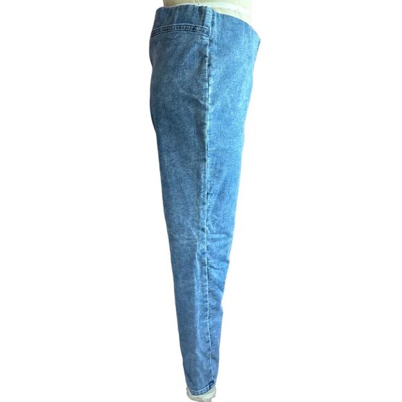 Vintage Jeans Womens Size 12 Tall Pull On Stonewash Stretchy Waist Retro 90s - Picture 4 of 7